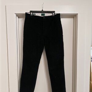 J Crew Straight Pant in Stretch Corduroy 32x32 Midnight Navy